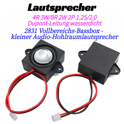 Lautsprecher 2831 4ohm 8ohm - 4ohm, 3w